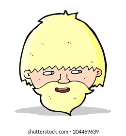 cartoon bearded man