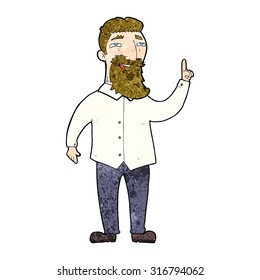 caricatura barbudo
