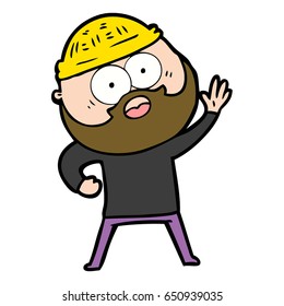 cartoon bearded man
