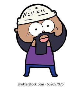 cartoon bearded man