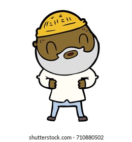 cartoon bearded man