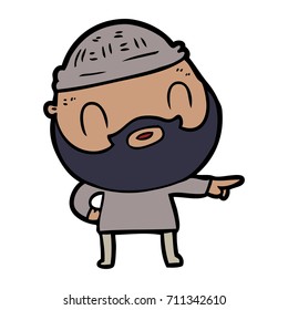 caricatura barbudo