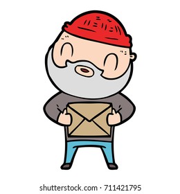 cartoon bearded man