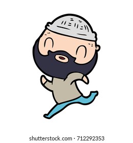 caricatura barbudo