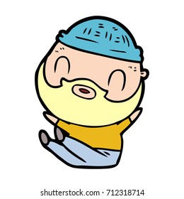 cartoon bearded man