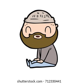 cartoon bearded man