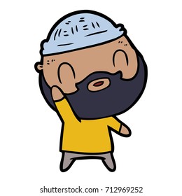 cartoon bearded man