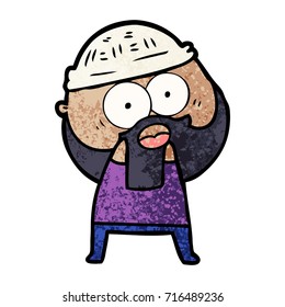 cartoon bearded man