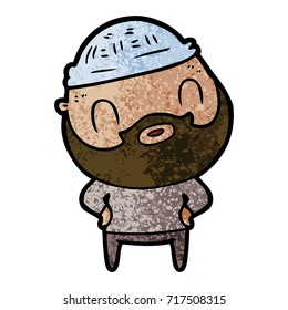 cartoon bearded man