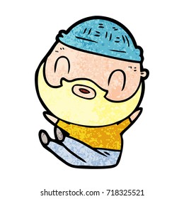 cartoon bearded man
