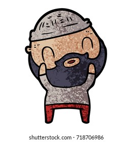 cartoon bearded man