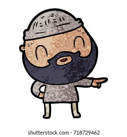 cartoon bearded man