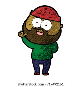 cartoon bearded man