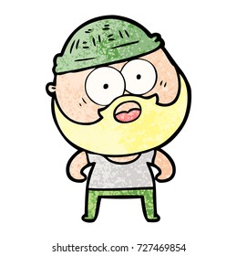 cartoon bearded man