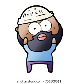 cartoon bearded man