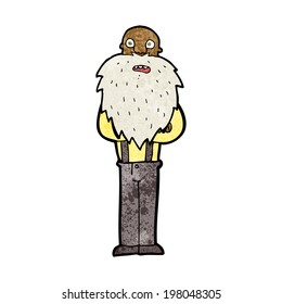 caricatura del anciano barbudo