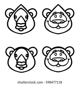 Cartoon Bears Muzzles