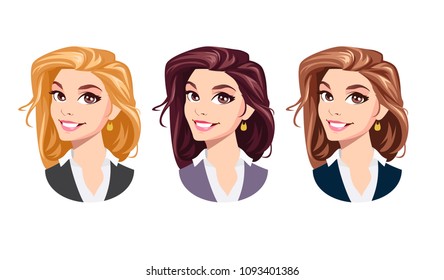 Casual Business Woman Isolated Stock Vectors, Images & Vector Art ...