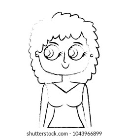 cartoon beauty mother standing character