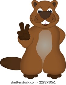 cartoon beaver 