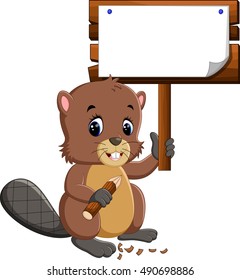 Cartoon beaver