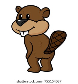 Cartoon Beaver Character