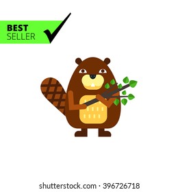 Cartoon Beaver Icon