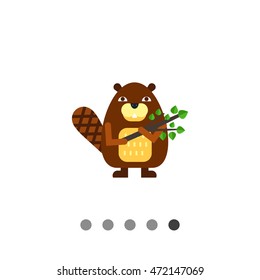 Cartoon Beaver Icon