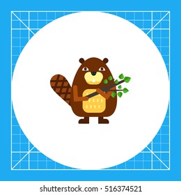 Cartoon Beaver Icon