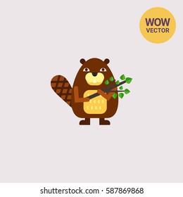 Cartoon Beaver Icon