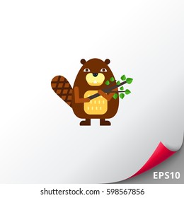 Cartoon Beaver Icon