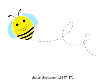 cartoon bee  