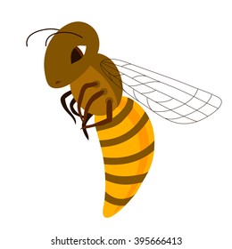 Cartoon bee.