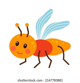 Caricatura de abejas de insecto infantil. Ilustración del vector