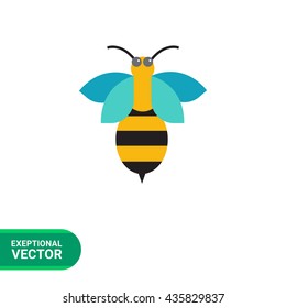 Cartoon bee icon