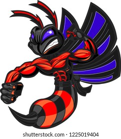 Cartoon bee mascot