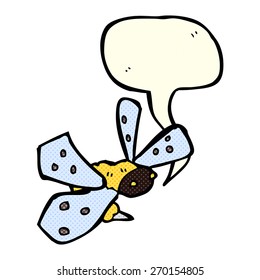 cartoon bee with speech bubble