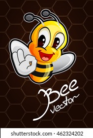 Cartoon bee vector illustration