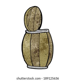 cartoon beer barrel