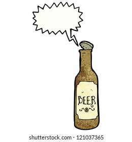 cartoon beer bottle