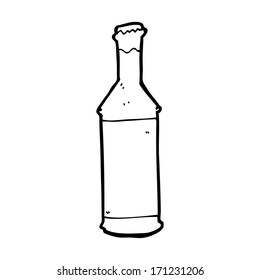 botella de cerveza de dibujos animados