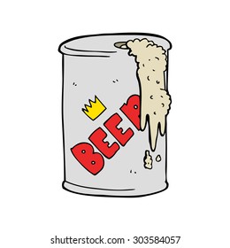 lata de cerveza de dibujos animados