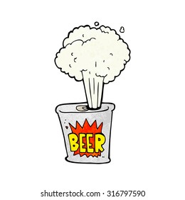 lata de cerveza de dibujos animados