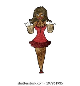 cartoon beer festival girl