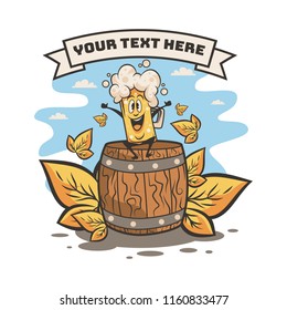 cartoon beer illustration
