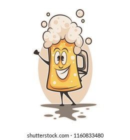 cartoon beer illustration