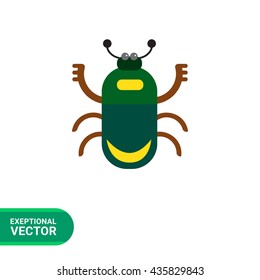 Cartoon beetle icon 1