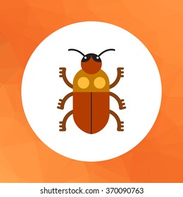 Cartoon beetle icon 2