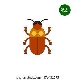Cartoon beetle icon 2