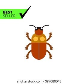 Cartoon beetle icon 2